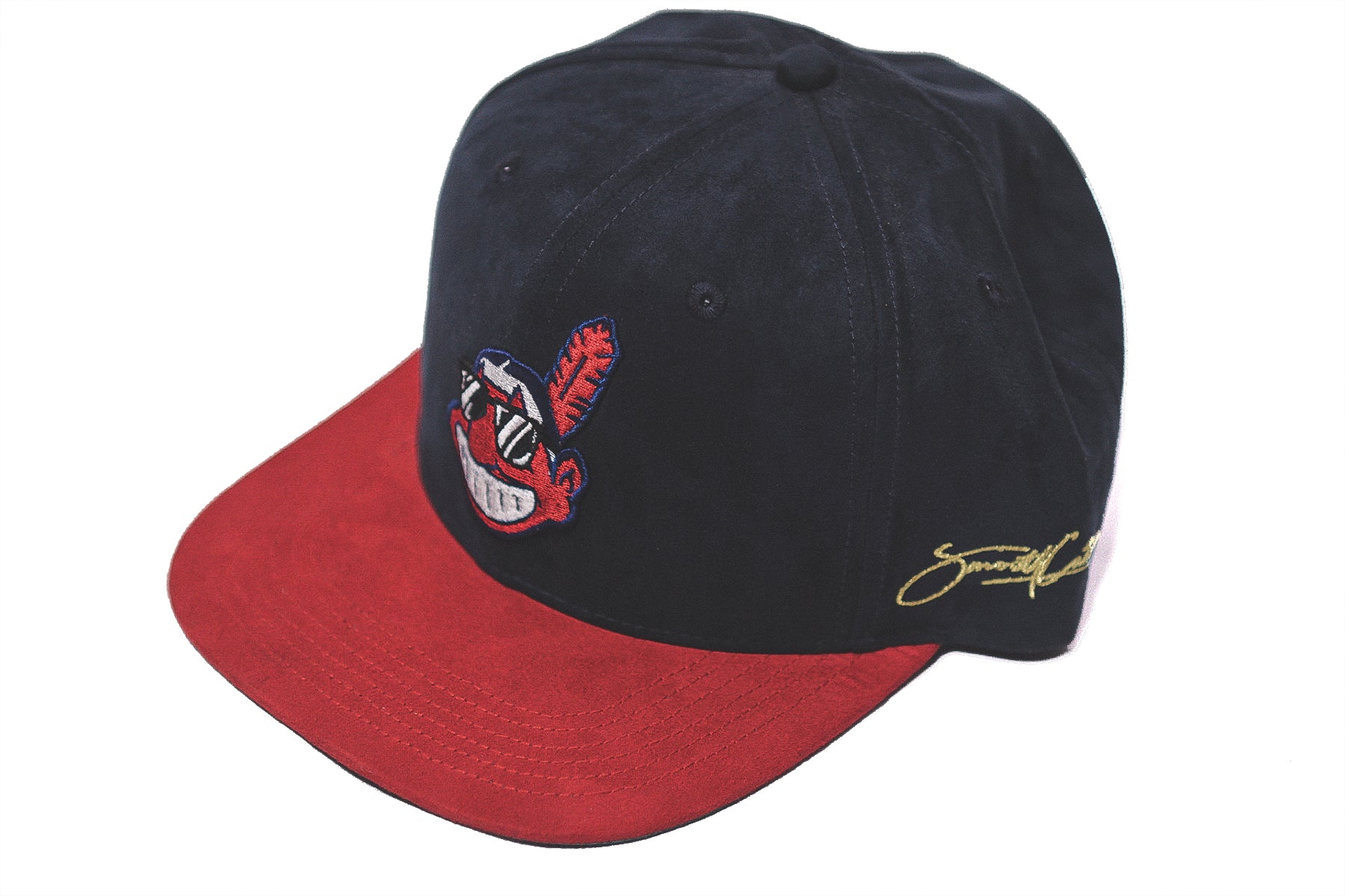 Smooth Suede Indians Snapback